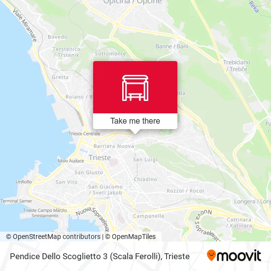 Pendice Dello Scoglietto 3 (Scala Ferolli) map