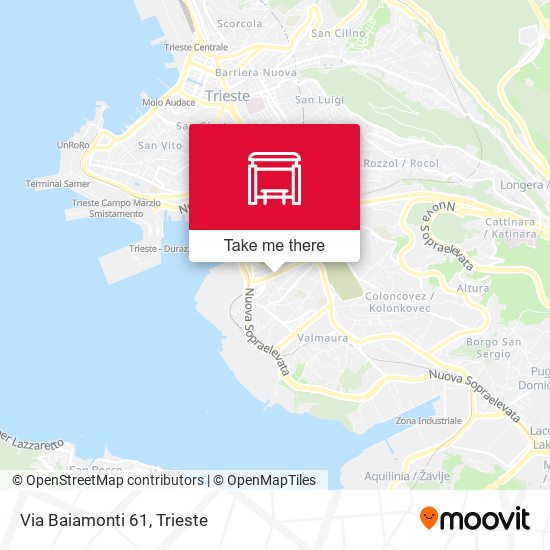 Via Baiamonti 61 map