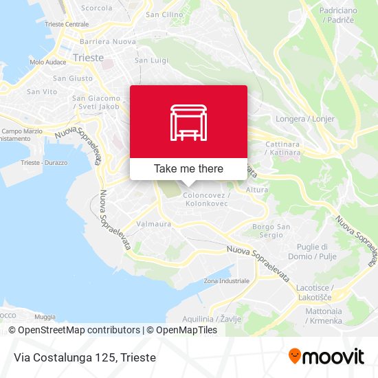 Via Costalunga 125 map