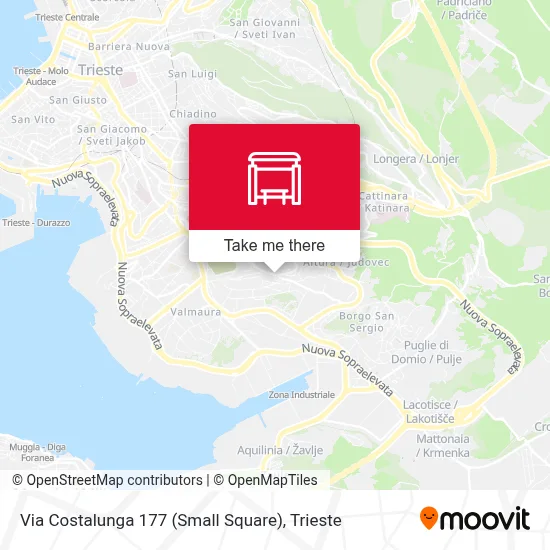 Via Costalunga 177 (Small Square) map