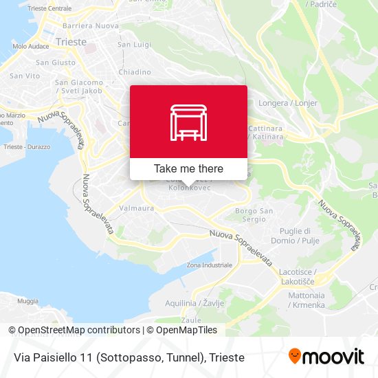 Via Paisiello 11 (Sottopasso, Tunnel) map