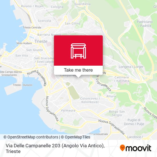 Via Delle Campanelle 203 (Angolo Via Antico) map