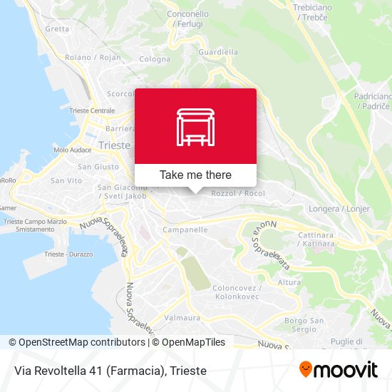 Via Revoltella 41 (Farmacia) map