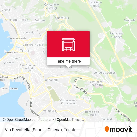 Revoltella Street (School, Church) map