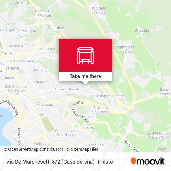 Via De Marchesetti 8 / 2 (Casa Serena) map