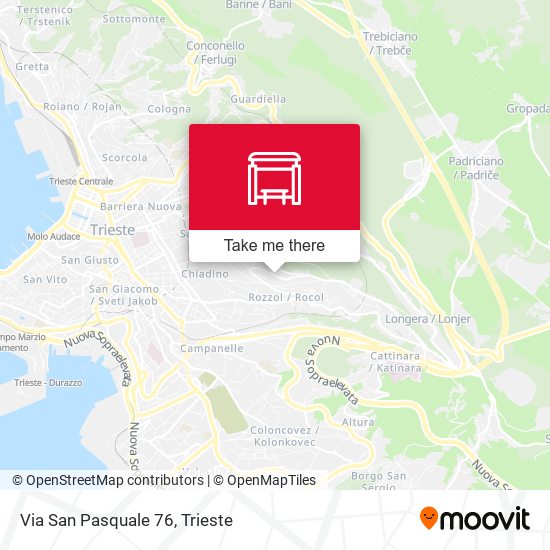 Via San Pasquale 76 map