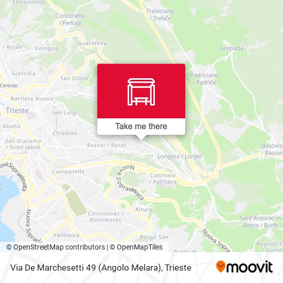 Via De Marchesetti 49 (Angolo Melara) map