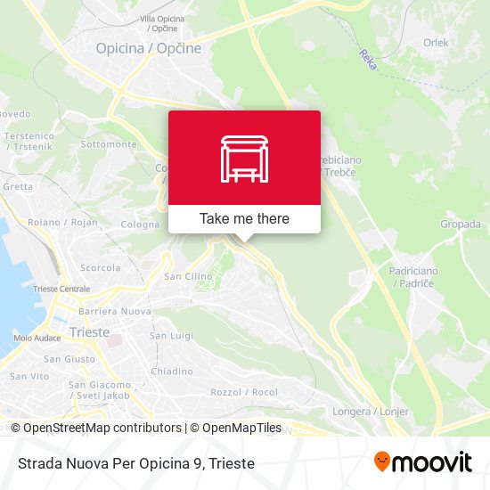 Strada Nuova Per Opicina 9 map