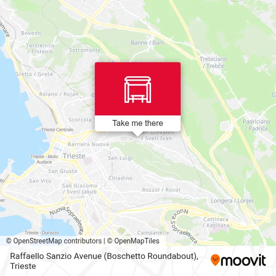 Raffaello Sanzio Avenue (Boschetto Roundabout) map