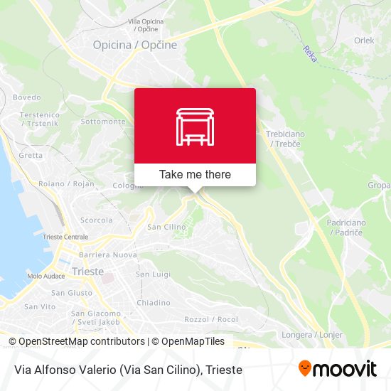 Via Alfonso Valerio (Via San Cilino) map