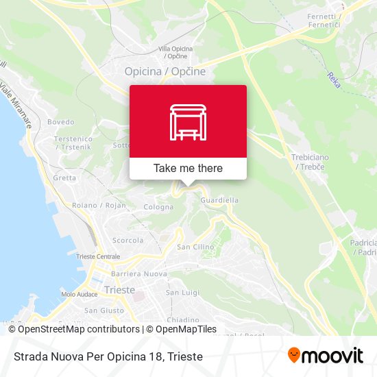 Strada Nuova Per Opicina 18 map