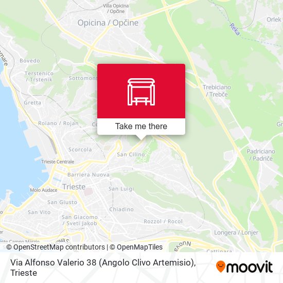 Via Alfonso Valerio 38 (Angolo Clivo Artemisio) map