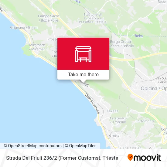 Strada Del Friuli 236 / 2 (Former Customs) map