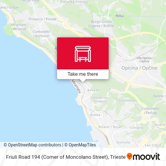 Friuli Road 194 (Corner of Moncolano Street) map