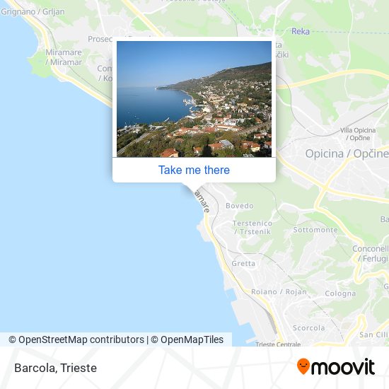 Barcola map