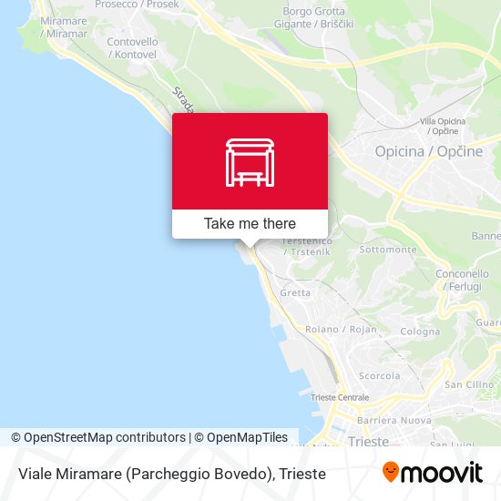 Viale Miramare (Parcheggio Bovedo) map