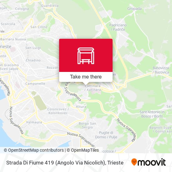 Strada Di Fiume 419 (Angolo Via Nicolich) map