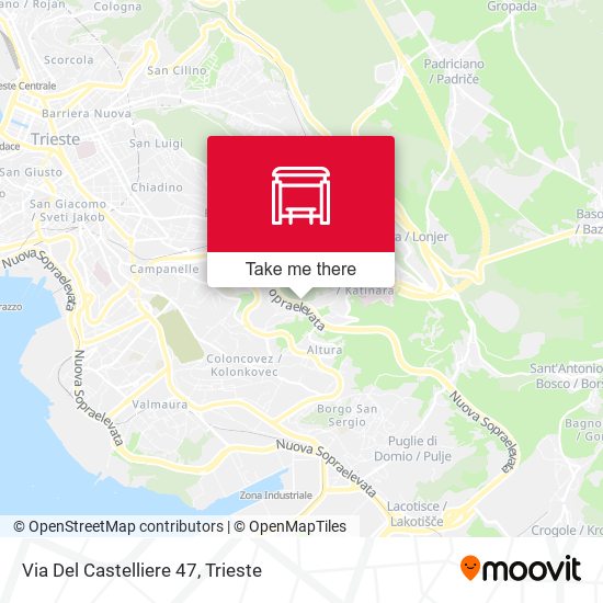 Via Del Castelliere 47 map