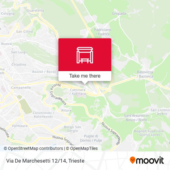 Via De Marchesetti 12/14 map