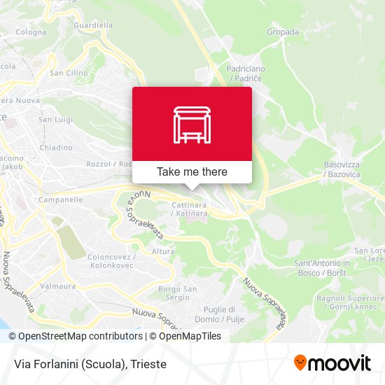 Via Forlanini (Scuola) map