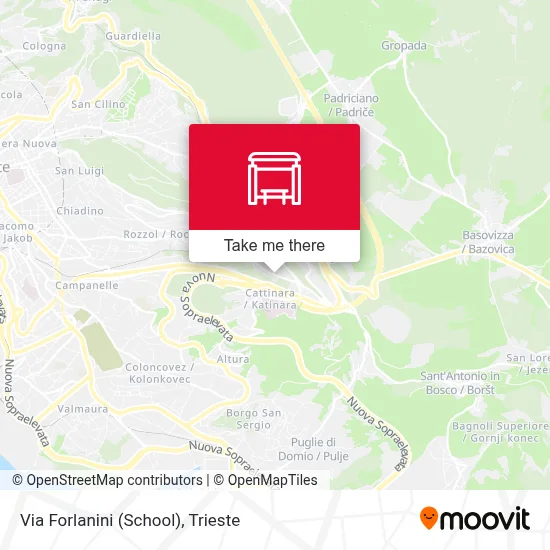 Via Forlanini (School) map