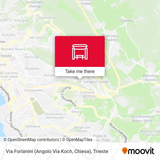 Via Forlanini (Corner of Via Koch, Church) map