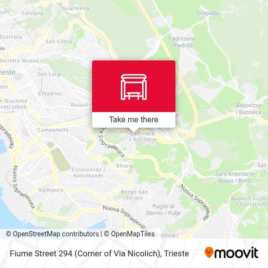 Fiume Street 294 (Corner of Via Nicolich) map