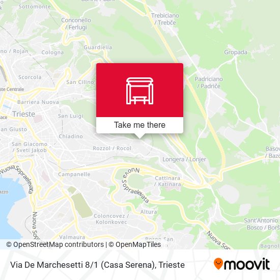 Via De Marchesetti 8 / 1 (Casa Serena) map