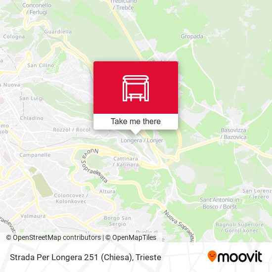 Strada Per Longera 251 (Chiesa) map