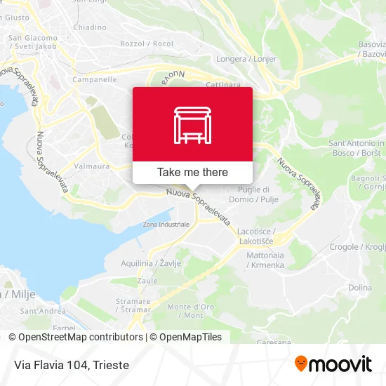 Via Flavia 104 map