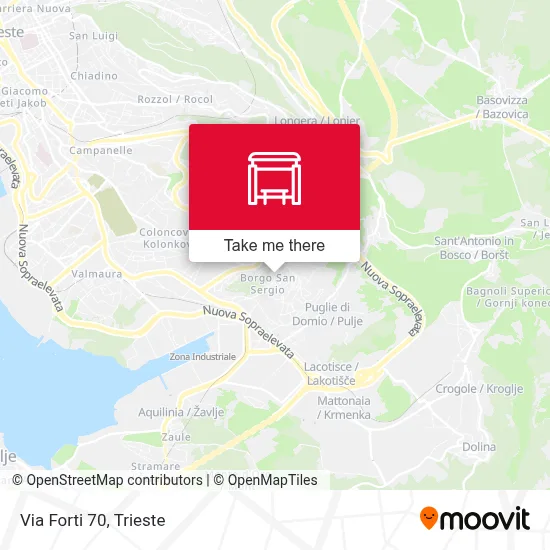 Via Forti 70 map