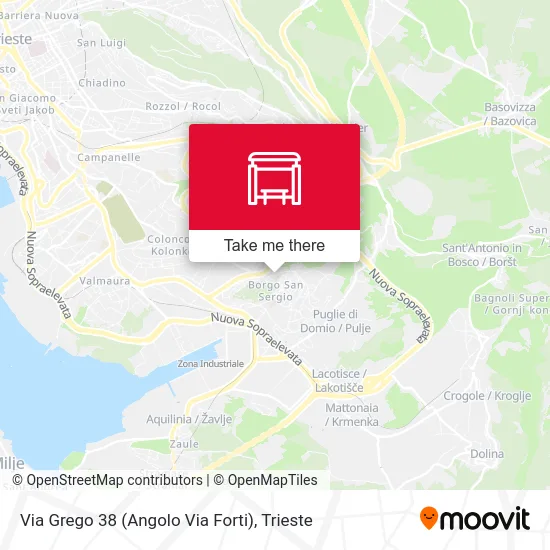 Via Grego 38 (Corner of Via Forti) map