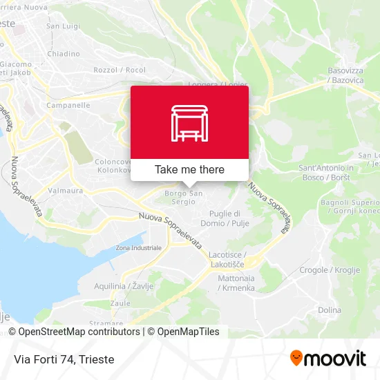 Via Forti 74 map
