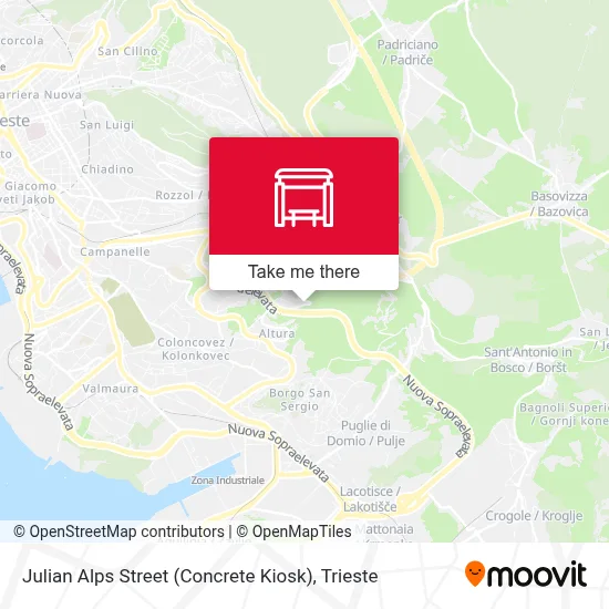 Julian Alps Street (Concrete Kiosk) map