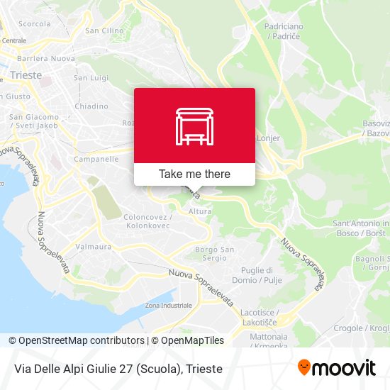 Via Delle Alpi Giulie 27 (Scuola) map