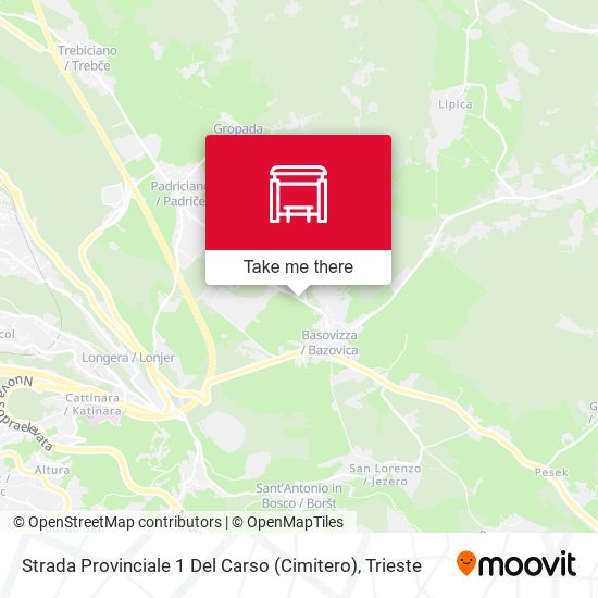 Strada Provinciale 1 Del Carso (Cimitero) map