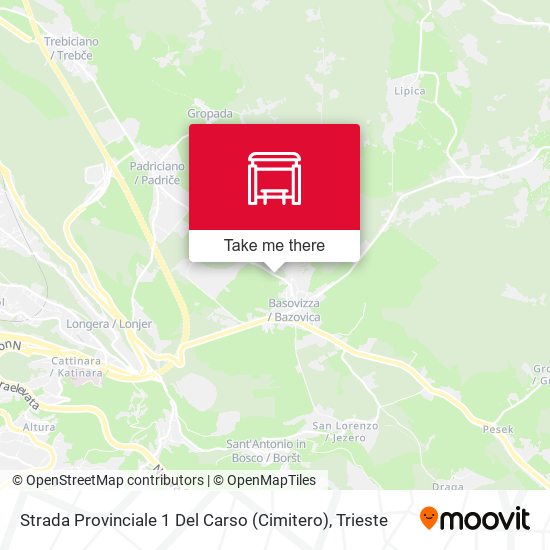 Strada Provinciale 1 Del Carso (Cimitero) map