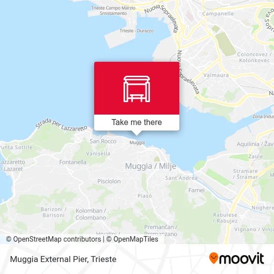 Muggia External Pier map