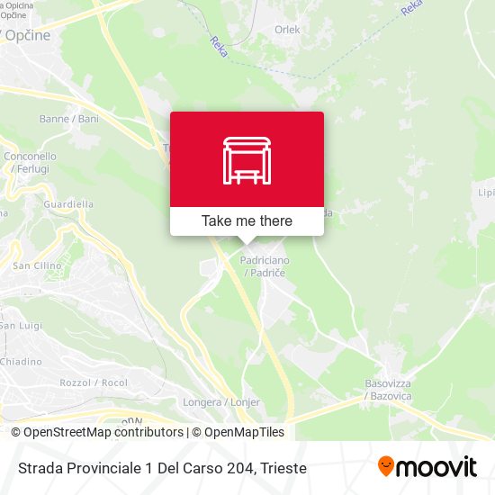 Strada Provinciale 1 Del Carso 204 map