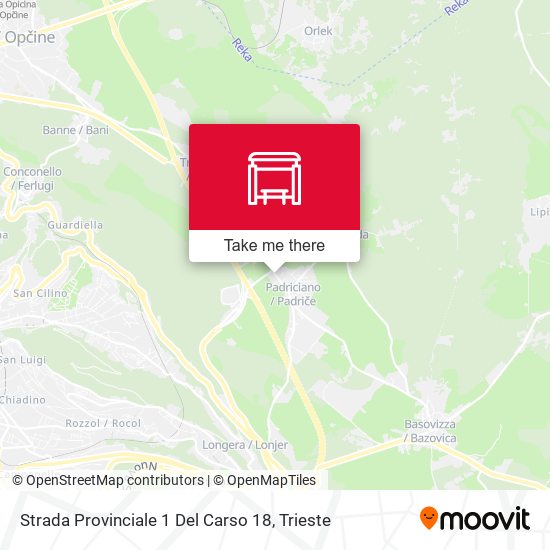 Strada Provinciale 1 Del Carso 18 map