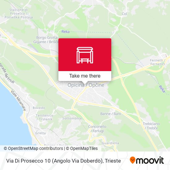 Via Di Prosecco 10 (Angolo Via Doberdò) map