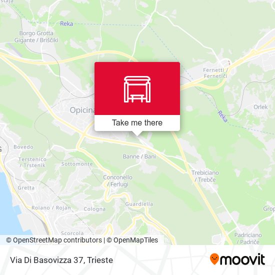 Via Di Basovizza 37 map