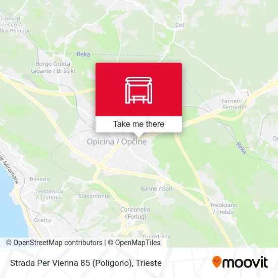 Vienna Road 85 (Polygon) map