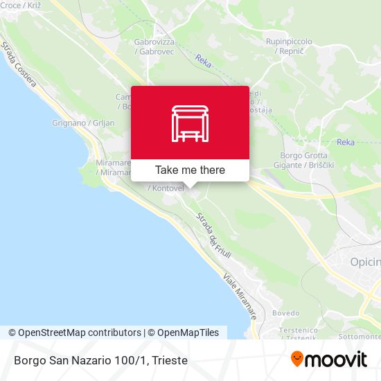 Borgo San Nazario 100/1 map