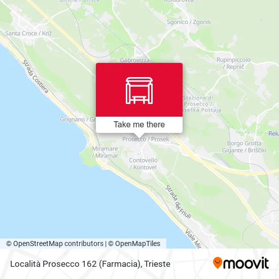Località Prosecco 162 (Farmacia) map