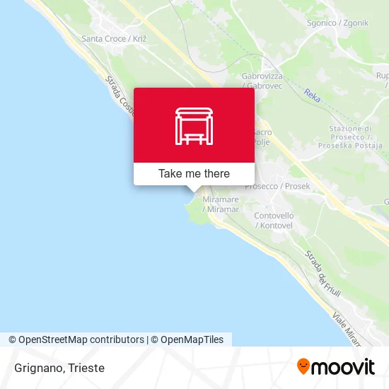 Grignano map