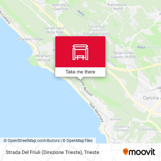 Strada Del Friuli (Direzione Trieste) map