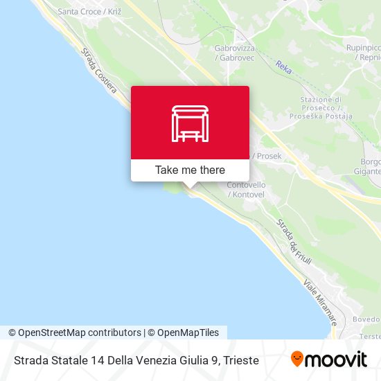 Strada Statale 14 Della Venezia Giulia 9 map