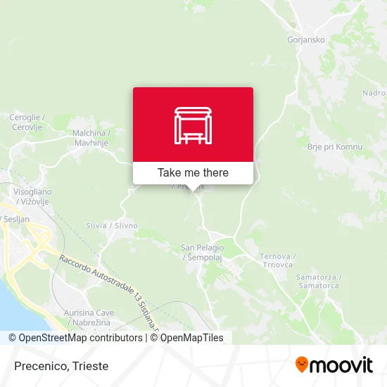 Precenico map