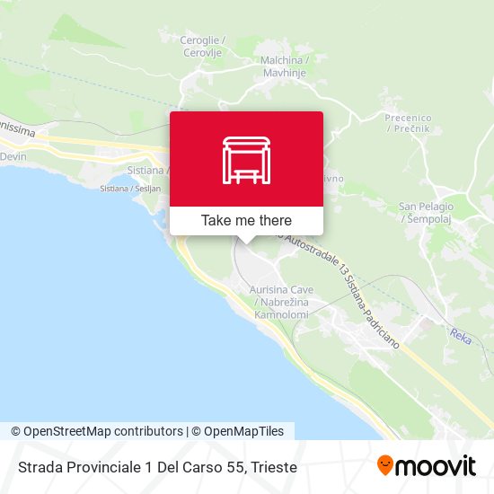 Strada Provinciale 1 Del Carso 55 map